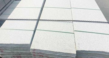 南充芝麻白毛板，石材毛板