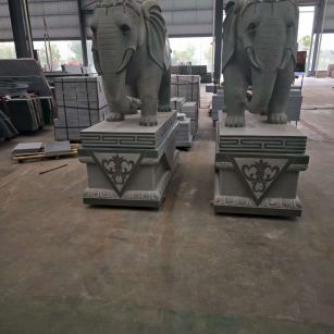 南充芝麻灰花岗岩对象 芝麻白芝麻灰大象